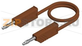 Провод тестовый 2 м, коричневый Hirschmann MLN 200/2.5 BRAUN / BROWN 