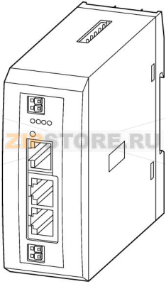 Шлюз SWD Ethernet/MODBUS, Ethernet/IP, Modbus TCP, 99 компонентов Eaton EU5C-SWD-EIP-MODTCP 