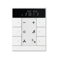 Регулятор комнатной температуры с датчиками CO2/влажности, 6 клавиш ABB 2CKA006330A0010
