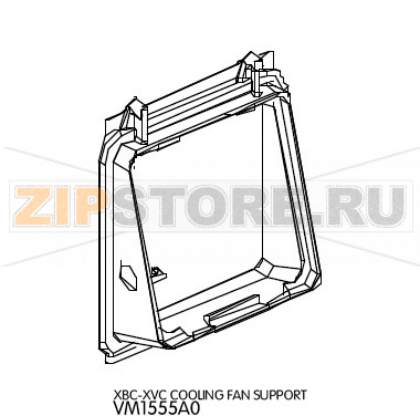 Cooling fan support Unox XVC 105 Cooling fan support Unox XVC 105 поставляется в составе узла&nbsp;VN1164 Вентилятор 12V + рамка (комплект)Запчасть на деталировке под номером: 73Название запчасти на английском языке: Cooling fan support Unox XVC 105