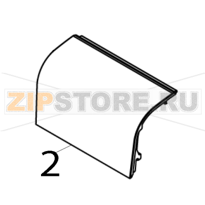 Ribbon access cover TSC TTP-343C Ribbon access cover TSC TTP-343CЗапчасть на деталировке под номером: 2