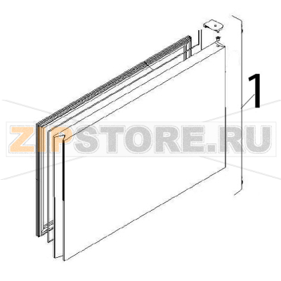 Door unit Angelo Po DS51M Door unit Angelo Po DS51MЗапчасть на деталировке под номером: 1