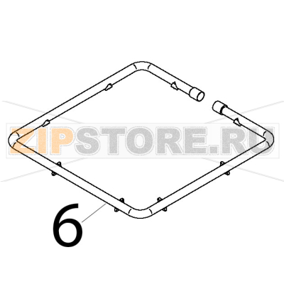 Anello lavaggio superiore e derivate Teikos TS601 Anello lavaggio superiore e derivate Teikos TS601Запчасть на деталировке под номером: 6