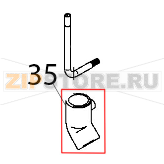 Manicotto gomma ins. 90 C° curva 45 C° Teikos TS603 Manicotto gomma ins. 90 C° curva 45 C° Teikos TS603Запчасть на деталировке под номером: 35
