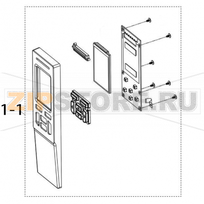 LCD Panel assembly TSC MB340T LCD Panel assembly TSC MB340TЗапчасть на деталировке под номером: 1-1