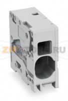 Клемма на печатную плату; 16 мм; Шаг контактов 10 мм; 1-пол.; Push-in CAGE CLAMP®; 16,00 mm; серые Wago 2636-1101