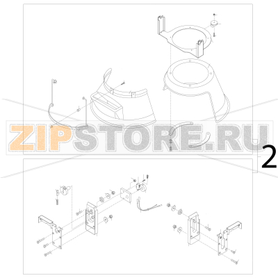 Safety guard plast removable Bear Varimixer AR80 VL-1S Safety guard plast removable Bear Varimixer AR80 VL-1SЗапчасть на деталировке под номером: 2