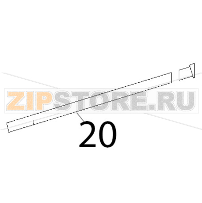 Prolunga per vite Tecnoinox B8MFIE9 Prolunga per vite Tecnoinox B8MFIE9Запчасть на деталировке под номером: 20