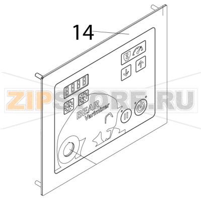 VL1 Control panel with PCB Bear Varimixer AR80 VL-1S VL1 Control panel with PCB Bear Varimixer AR80 VL-1SЗапчасть на деталировке под номером: 14