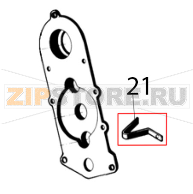 Microswitch spring Ugolini MT 3 Microswitch spring Ugolini MT 3Запчасть на деталировке под номером: 21