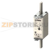 ПЛАВКАЯ ВСТАВКА НИЗКОВОЛЬТНАЯ GL/GG С НЕИЗОЛИРОВАННЫМИ ВЫСТУПАМИ ДЛЯ МОНТ./ДЕМОНТ. ТИПОРАЗМЕР 1, Iном.=50A, Uном.=500В Siemens 3NA3120