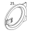 Door frame + handle Fagor LA-25 TP2 E