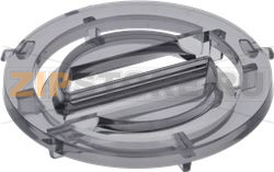 TRANSP/GREY GROUND COFFEE HOPPER LID NPR 