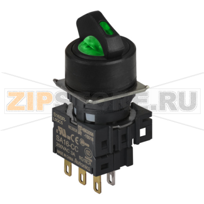 Переключатель селекторный, Ø отверстия: 16 мм Autonics S16SR-L6GC5 
