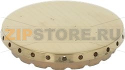 BURNER CAP PERFORATED BRASS POLISHED 