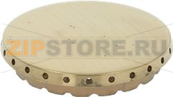 BURNER CAP PERFORATED BRASS POLISHED 