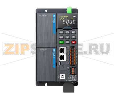 Выпрямитель со встроенным тормозным блоком 220 В, 40/44 А, 3.7/4.4 кВт, 1 фаза, CANopen, CANlink, Modbus RTU, IP40 Inovance MD800-0-2S40B-INT 