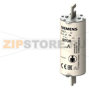 ПРЕДОХРАНИТЕЛЬ П/П SITOR 400A AR 2000V A.C. MBC=6XIN ТР 3 WITH SLOTTED CONTACT-KNIFES M10 Siemens 3NE7432-0U 