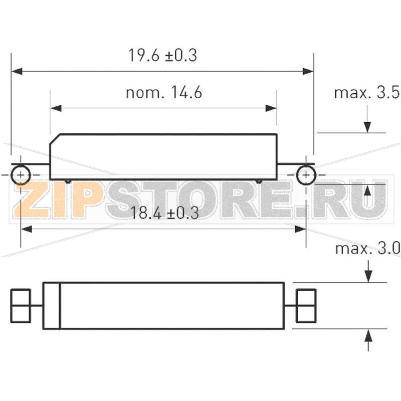 Геркон SMD 180 В/DC, 130 В/AC, 0.7 A, 10 Вт PIC PMC-1001THY 