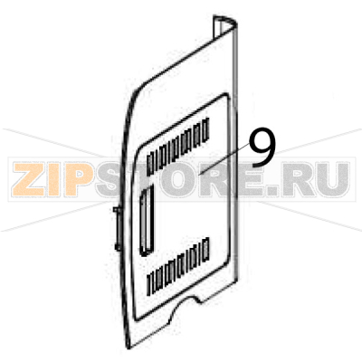 Right panel unit Hurakan HKN-ME717 Right panel unit Hurakan HKN-ME717Запчасть на деталировке под номером: 9