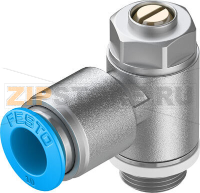 Дроссель с обратным клапаном Festo GRLA-1/4-QS-10-D 