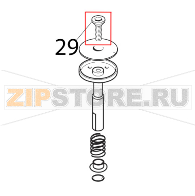 Vite TSP M3X14 uni 7688 inox Saeco Royal Classic Vite TSP M3X14 uni 7688 inox Saeco Royal ClassicЗапчасть на деталировке под номером: 29