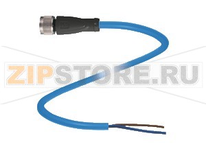 Кабель датчика-исполнительного устройства Cable connector, NAMUR V1-G-N-15M-PUR Pepperl+Fuchs Описание оборудованияFemale cordset, M12, 2-pin, NAMUR, PUR cable