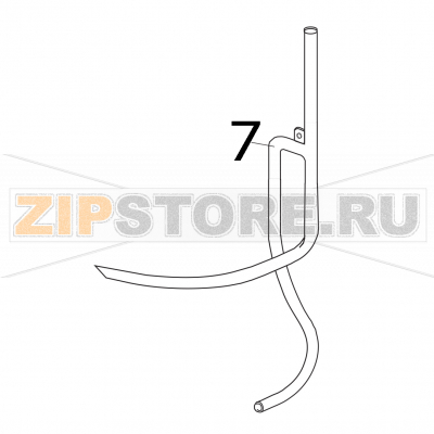 Tubo 3vie Elettrobar Fast 160 D Tubo 3vie Elettrobar Fast 160 DЗапчасть на деталировке под номером: 7