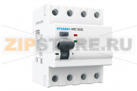 УЗО 100 А, 100 мА, 4 полюса, тип: AC Hyundai Electric HRC100S4PG5S0000C00100GC