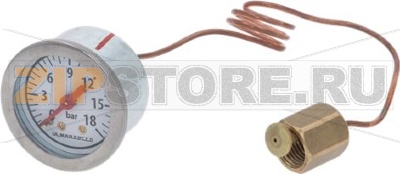 BOILER PRESSURE GAUGE ø 39 mm 0-18 bar 