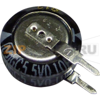 Конденсатор Gold-Cap 0.22 Ф, 5.5 В, 30 %, (ØxH) 10.5x5 мм, 1 шт Panasonic EECS0HD224V