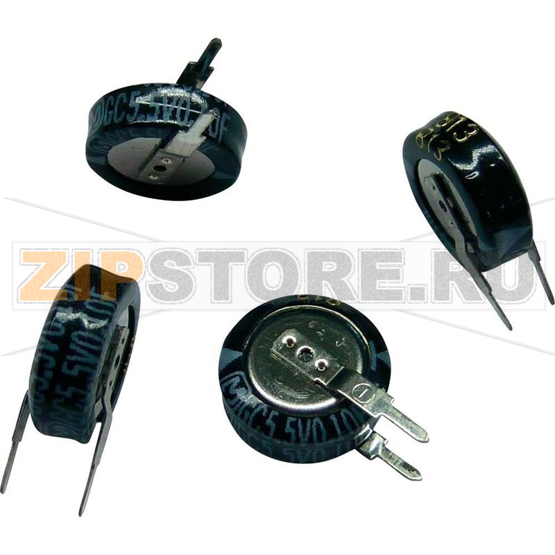 Конденсатор Gold-Cap 0.22 Ф, 5.5 В, 30 %, (ØxH) 10.5x5 мм, 1 шт Panasonic EECS0HD224V 