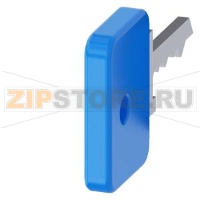 КЛЮЧ ДЛЯ ПЕРЕКЛЮЧАТЕЛЯ С ЗАМКОМ O.M.R., ЗАМОК НОМЕР 73038, ГОЛУБОЙ Siemens 3SU1950-0FJ50-0AA0