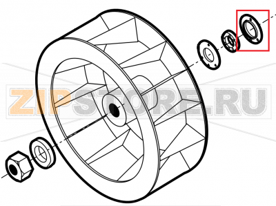 Motor gasket brass counter flange Lainox VE061D     Motor gasket brass counter flange Lainox VE061DЗапчасть на сборочном чертеже под номером: 2Название запчасти на английском&nbsp;языке: Motor gasket brass counter flange Lainox VE061D