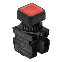 Выключатель кнопочный, Ø отверстия: 22/25 мм Autonics S2PRS-P1R2AM