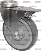 ROULETTE INOX AVEC FREIN