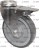 ROULETTE INOX AVEC FREIN