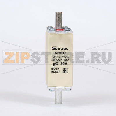 Предохранитель с бойком 20 A, габарит 000, gG Sinvel FNH000S-20 