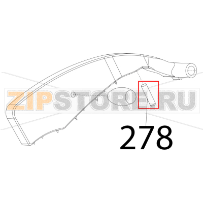 Parac. p. merce g. D8.5xH36 Sirman Mirra 300 Y09 Parac. p. merce g. D8.5xH36 Sirman Mirra 300 Y09Запчасть на деталировке под номером: 278