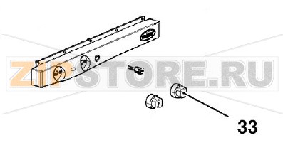 Ручка термостата 80-260°C Unox XF023 Оригинальное название запчасти: MN1101B - 80-260°C THERMOSTAT KNOB Unox XF023 На деталировке запчасть Unox XF023 под номером: 33