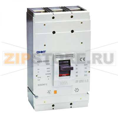 Выключатель автоматический 630 А, 70 кА, 3 полюса Chint NM8-800H 