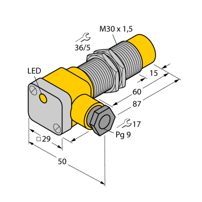 Датчик индуктивный Turck NI20U-EG30SK-AN6X 