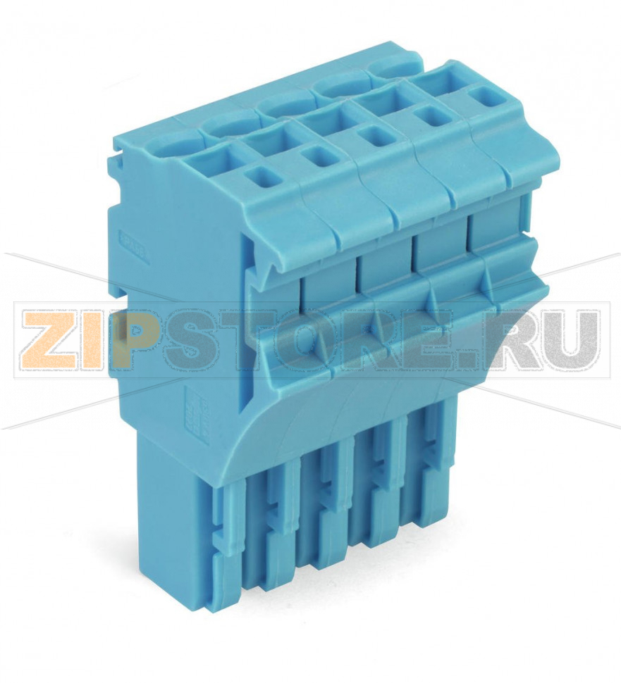 1-проводниковая розетка; 2,5 мм; 5-пол.; 2,50 mm; синие Wago 2022-105/000-006 