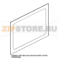 External grey Ser.Glass 620x435x4 Betfl Unox XV 303G