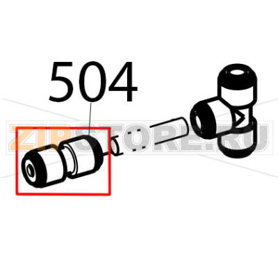 Equipotential connecting block Tecnoinox EFB10DSL Equipotential connecting block Tecnoinox EFB10DSLЗапчасть на деталировке под номером: 504