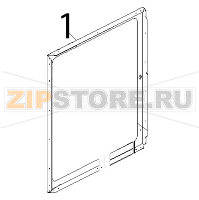 Porta interna inox Unox XV 703G Porta interna inox Unox XV 703GЗапчасть на деталировке под номером: 1