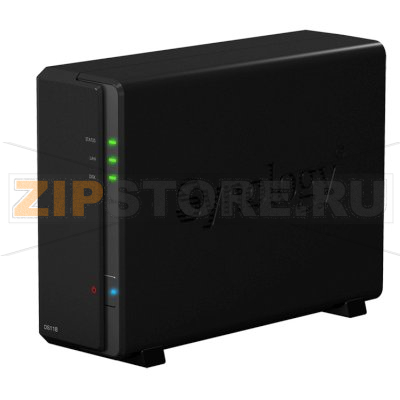 Хранилище сетевое 1 Гб, DDR4, 1xRJ-45x1000 Мбит/с Synology DS118 