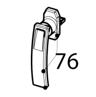Oven square handle Tecnoinox GFB10DSL