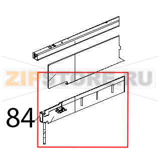 Profilo salvagoccia porta Unox XVC 204 Profilo salvagoccia porta Unox XVC 204Запчасть на деталировке под номером: 84