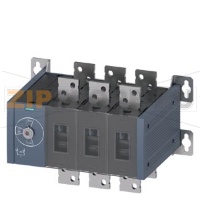 РУЧНОЙ ПЕРЕКЛЮЧАТЕЛЬ НАГРУЗКИ, MTSE, ТИПОРАЗМЕР 5, 1600A, 3-ПОЛ. ФРОНТ.УПРАВЛ.БАЗ.БЛОК БЕЗ РУЧКИ ПЛОСКИЕ КЛЕММЫ Siemens 3KC0354-0RE00-0AA0